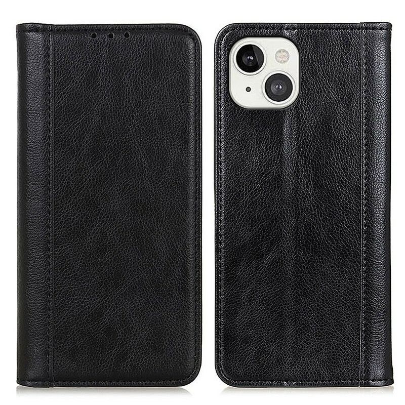 Beskyttelse Deksel Til iPhone 13 Folio Deksel Elegance Split Litchi Leather