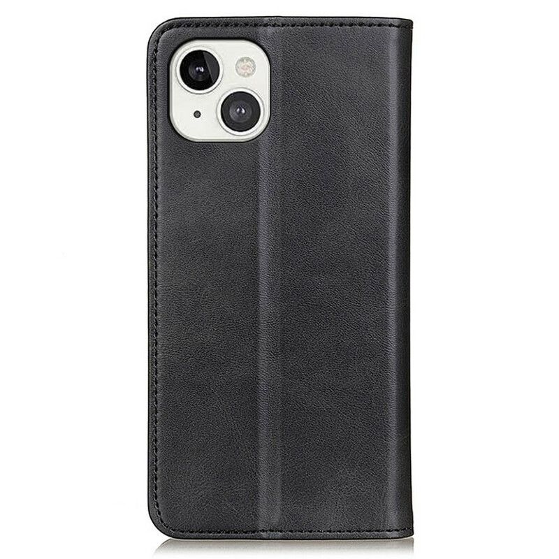 Beskyttelse Deksel Til iPhone 13 Folio Deksel Splitt Litchi Leather