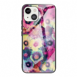 Deksel Til iPhone 13 Be Always In Bloom Herdet Glass