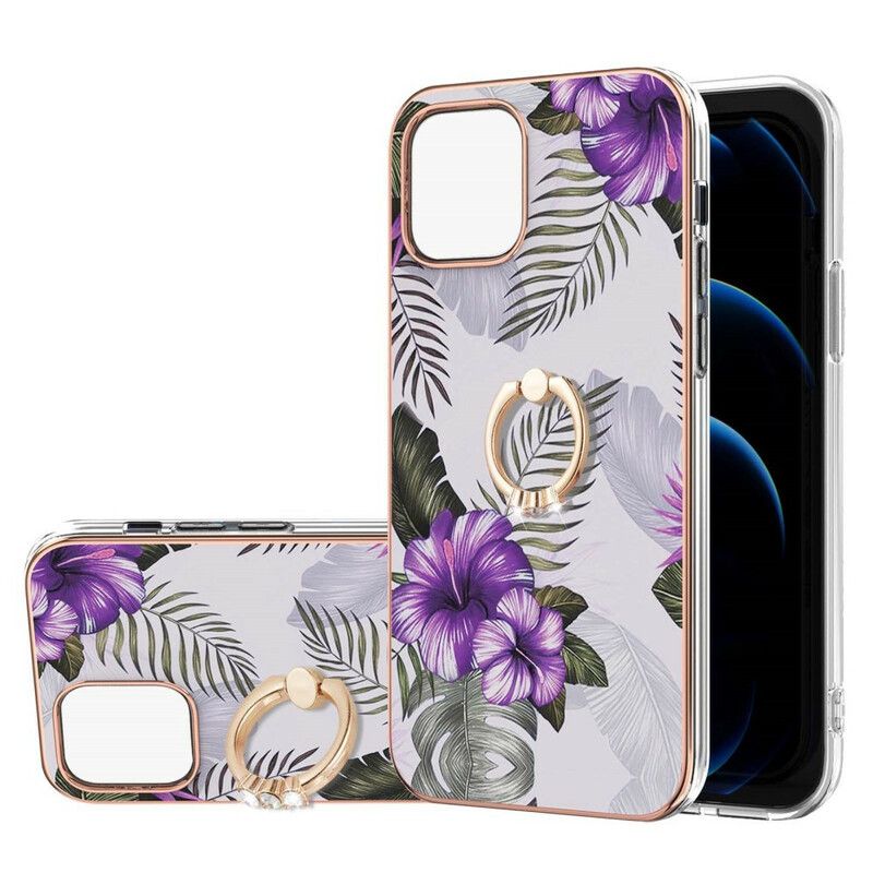 Deksel Til iPhone 13 Floral Stand-ring