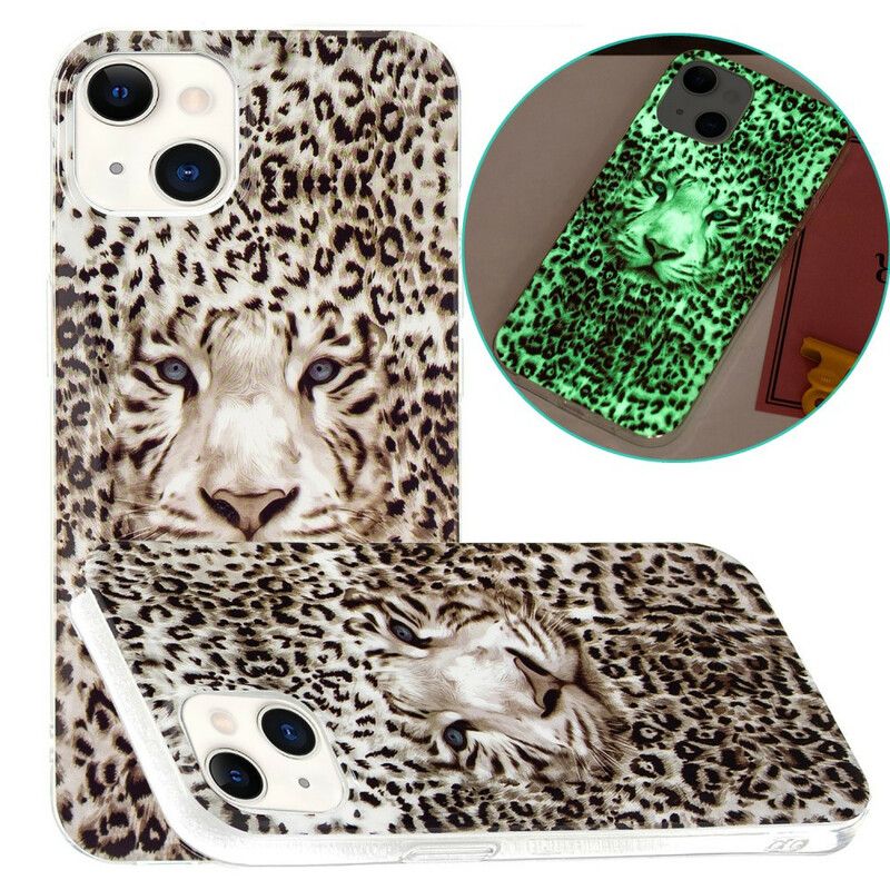 Deksel Til iPhone 13 Fluorescerende Leopard