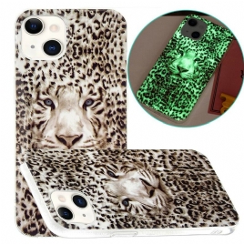 Deksel Til iPhone 13 Fluorescerende Leopard