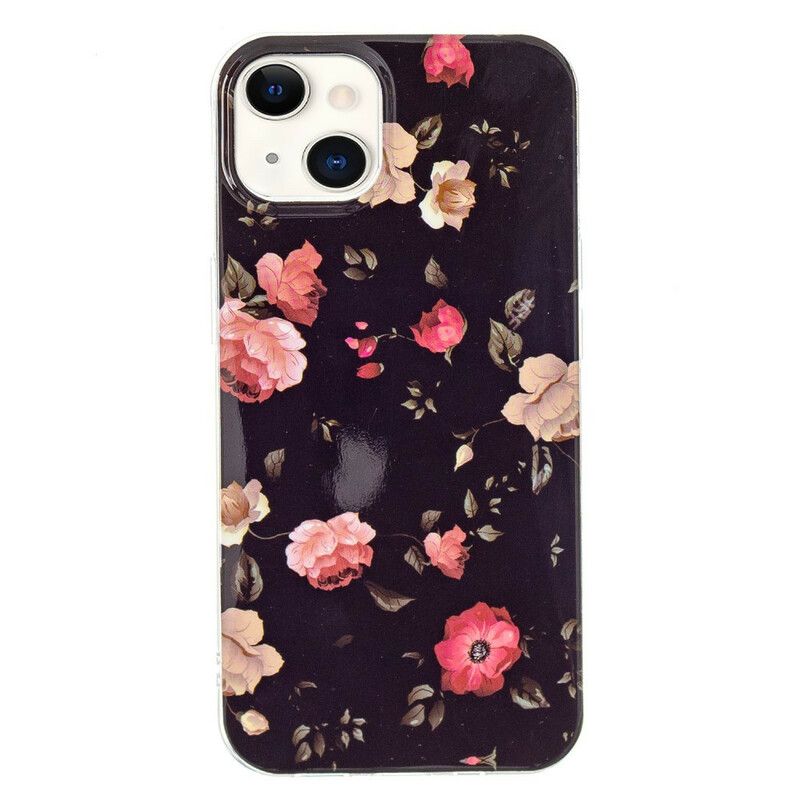 Deksel Til iPhone 13 Fluorescerende Liberty-blomster