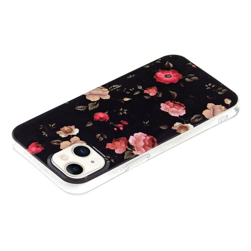 Deksel Til iPhone 13 Fluorescerende Liberty-blomster