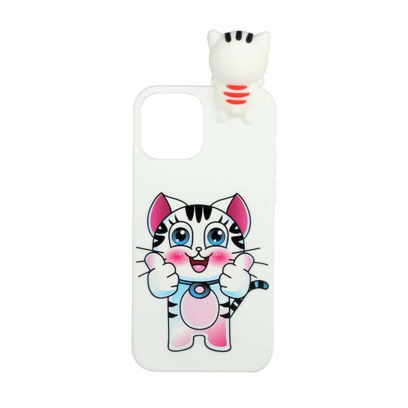 Deksel Til iPhone 13 Fun Cat 3d