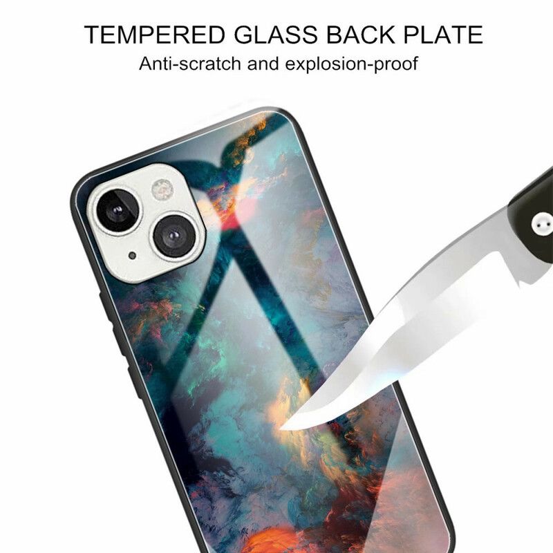 Deksel Til iPhone 13 Himmelherdet Glass