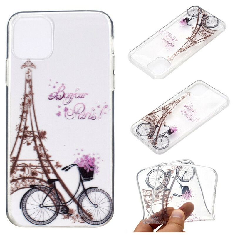 Deksel Til iPhone 13 Transparent Bonjour Paris