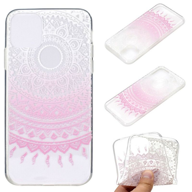 Deksel Til iPhone 13 Transparent Farget Mandala