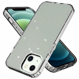 Deksel Til iPhone 13 Transparent Glitterdesign