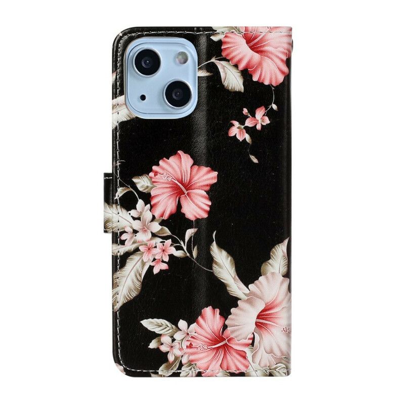 Folio Deksel Til iPhone 13 Floral Discovery