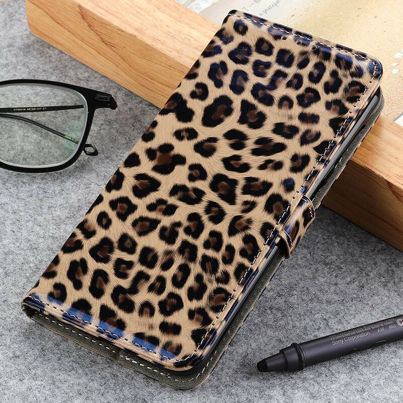 Folio Deksel Til iPhone 13 Leopard