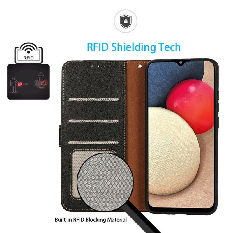 Folio Deksel Til iPhone 13 Liche Style Rfid Khazneh