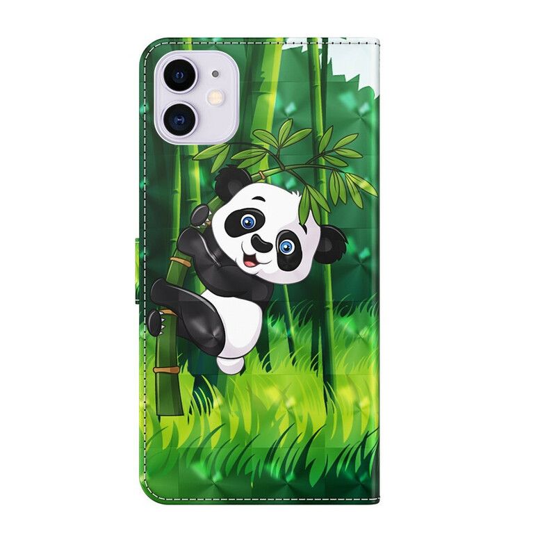 Folio Deksel Til iPhone 13 Panda Og Bambus