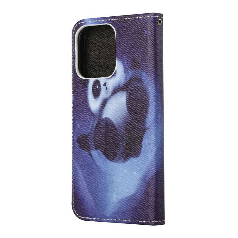 Folio Deksel Til iPhone 13 Panda Space