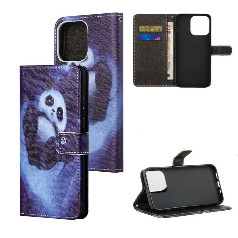 Folio Deksel Til iPhone 13 Panda Space