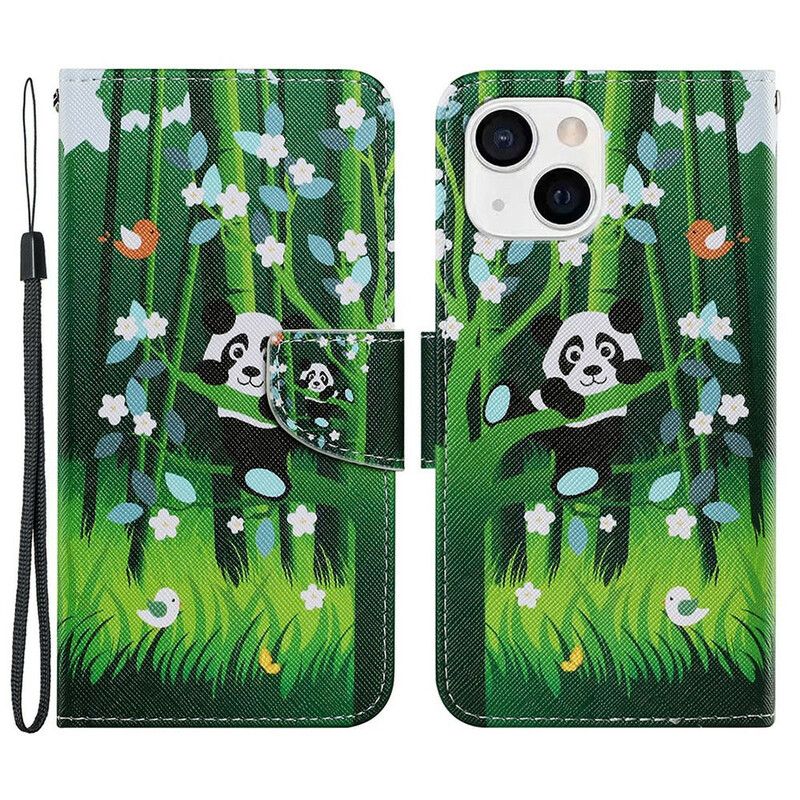 Lærdeksel Til iPhone 13 Panda Walk