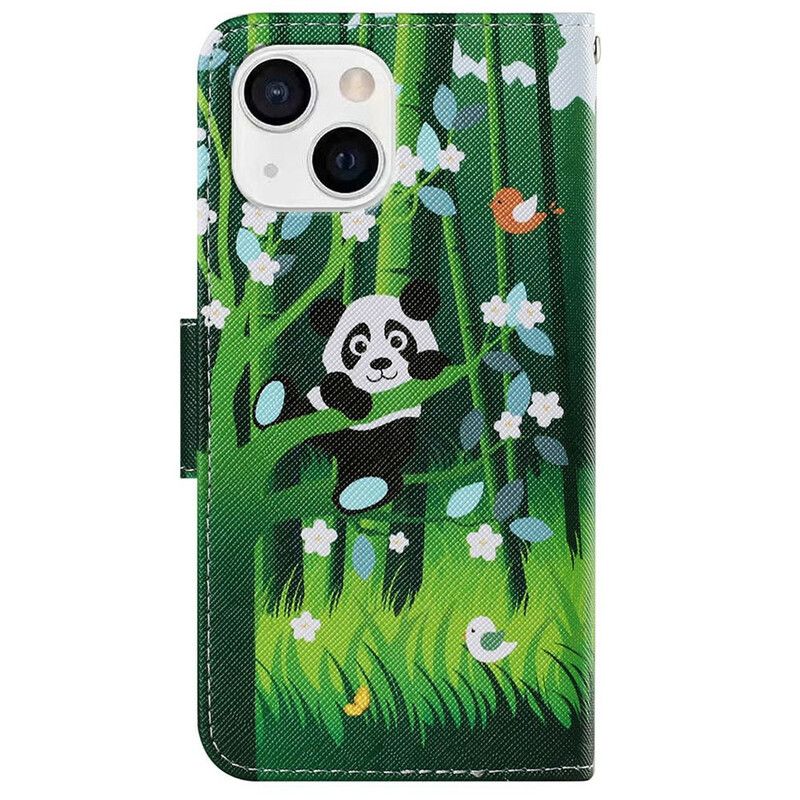 Lærdeksel Til iPhone 13 Panda Walk