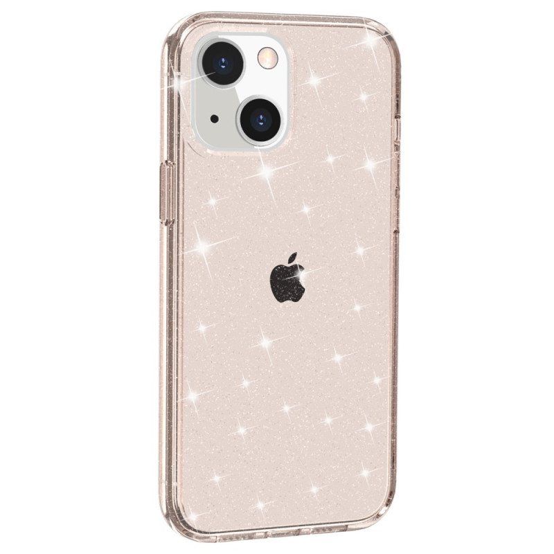 Deksel Til iPhone 15 Plus Gjennomsiktig Glitter