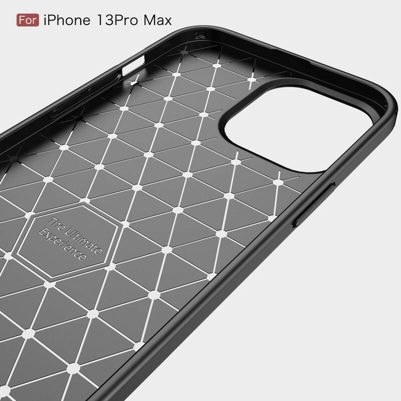 Deksel Til iPhone 13 Pro Max Børstet Karbonfiber