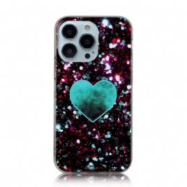 Deksel Til iPhone 13 Pro Max Glitter Marmor