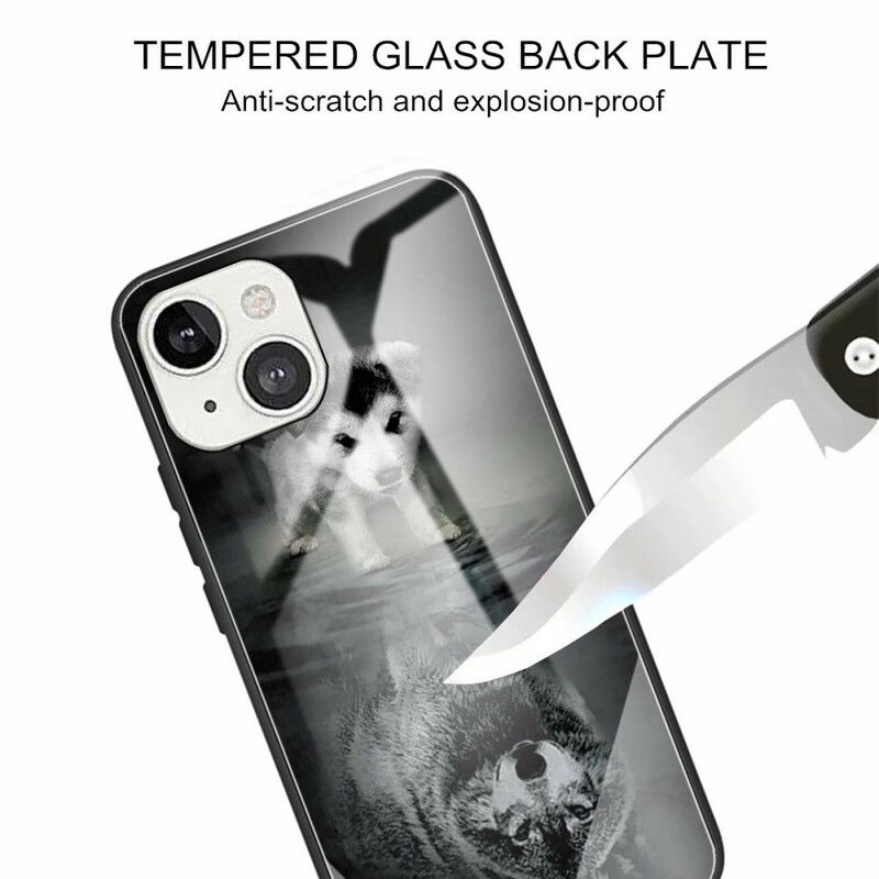 Deksel Til iPhone 13 Pro Max Herdet Glass For Valpdrøm