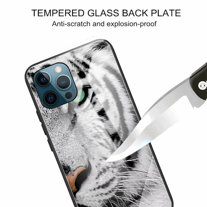 Deksel Til iPhone 13 Pro Max Tiger Herdet Glass