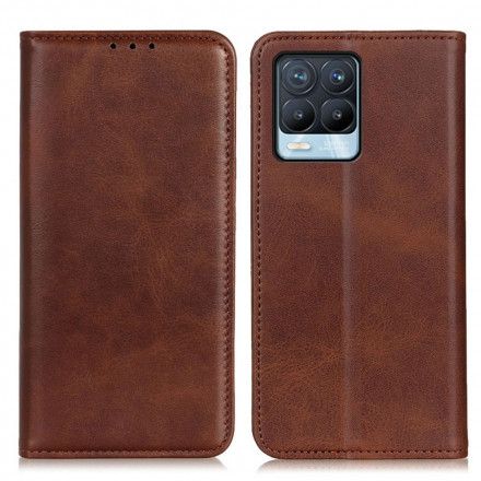 Beskyttelse Deksel Til Realme 8 / 8 Pro Folio Deksel Elegance Split Leather