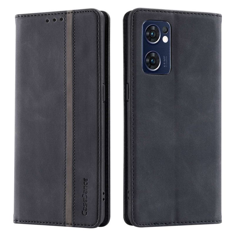 Beskyttelse Deksel Til Oppo Find X5 Lite Folio Deksel Faux Leather Casedance