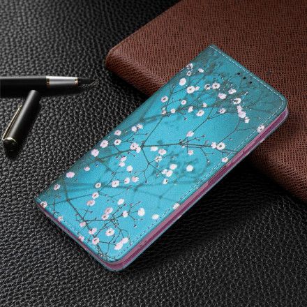 Beskyttelse Deksel Til Xiaomi Redmi Note 10 / 10S Folio Deksel Blomstrende Grener