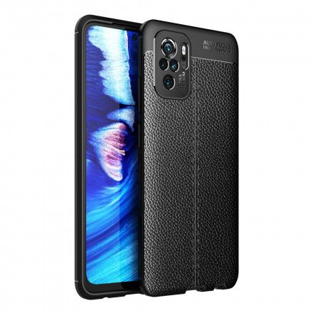 Deksel Til Xiaomi Redmi Note 10 / 10S Dobbel Linje Litchi Leather Effect