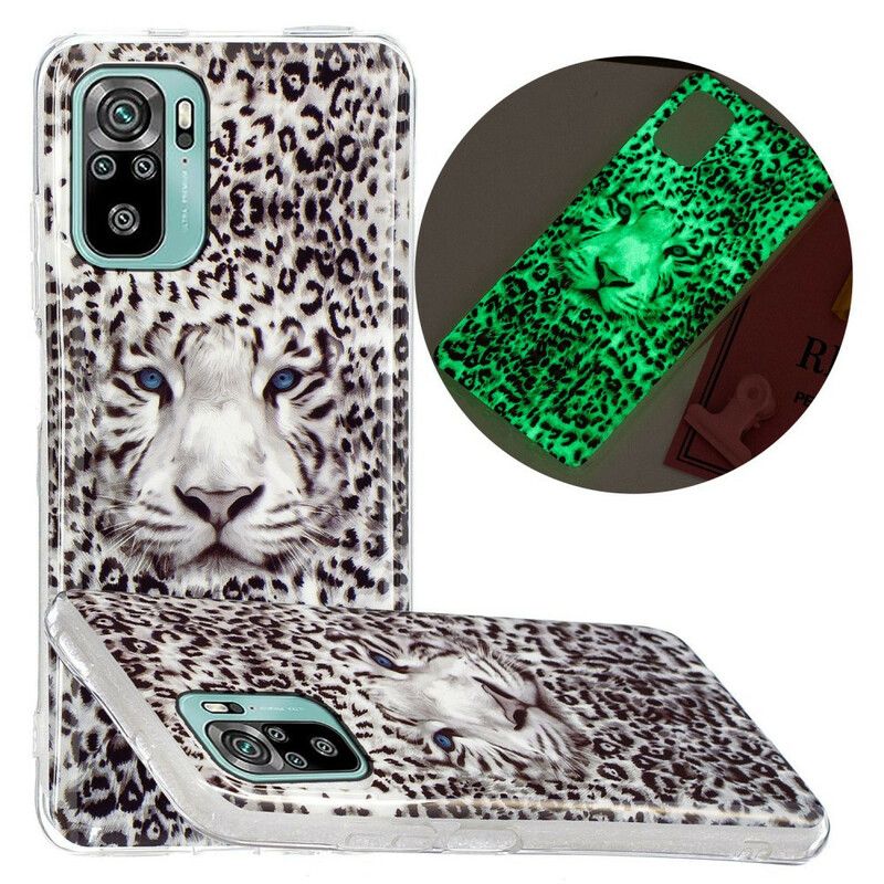 Deksel Til Xiaomi Redmi Note 10 / 10S Fluorescerende Leopard