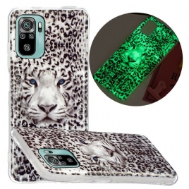 Deksel Til Xiaomi Redmi Note 10 / 10S Fluorescerende Leopard