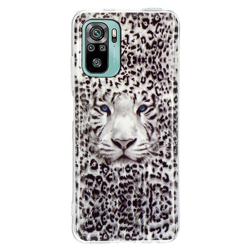 Deksel Til Xiaomi Redmi Note 10 / 10S Fluorescerende Leopard