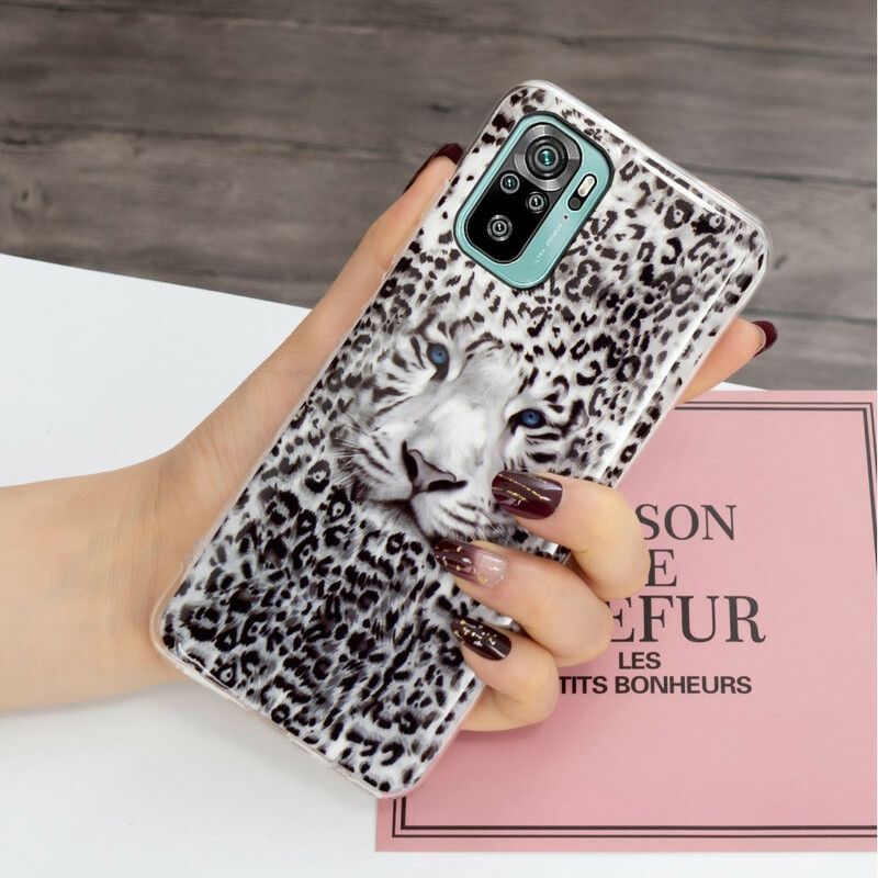 Deksel Til Xiaomi Redmi Note 10 / 10S Fluorescerende Leopard