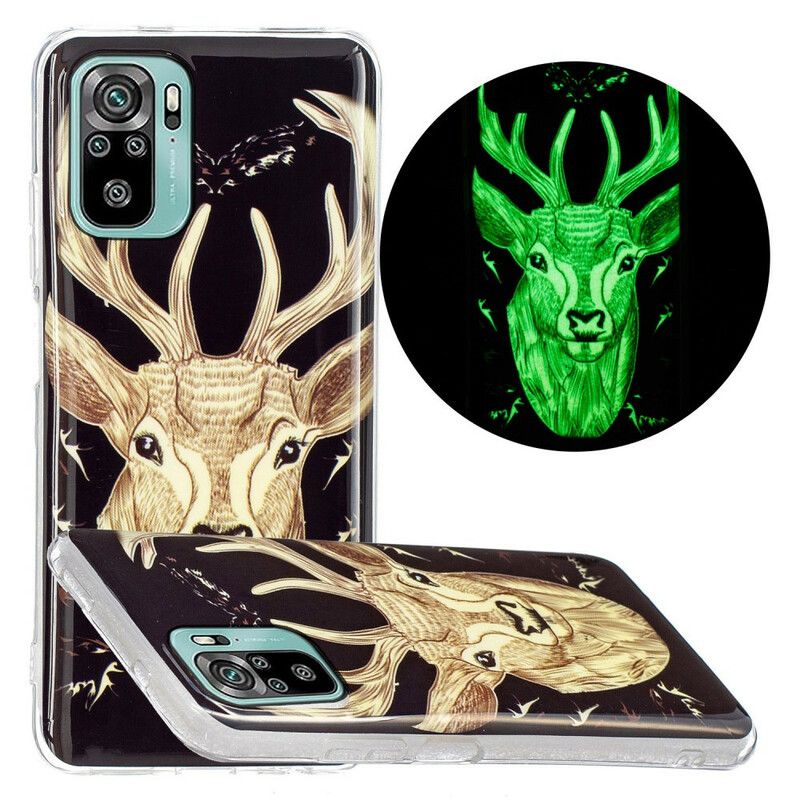 Deksel Til Xiaomi Redmi Note 10 / 10S Fluorescerende Majestic Stag