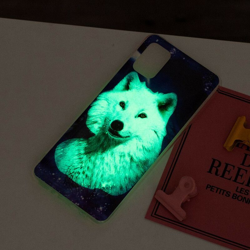 Deksel Til Xiaomi Redmi Note 10 / 10S Fluorescerende Wolf Series