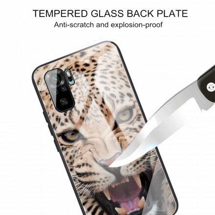 Deksel Til Xiaomi Redmi Note 10 / 10S Leopard Herdet Glass