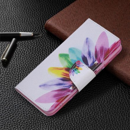 Folio Deksel Til Xiaomi Redmi Note 10 / 10S Akvarellblomst