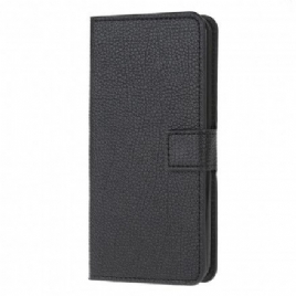 Folio Deksel Til Xiaomi Redmi Note 10 / 10S Litchi Grain Leather Effect