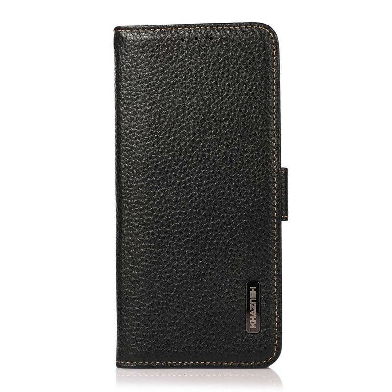 Folio Deksel Til Xiaomi Redmi Note 10 / 10S Litchi Leather Khazneh Rfid