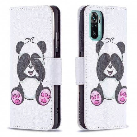 Folio Deksel Til Xiaomi Redmi Note 10 / 10S Panda Moro