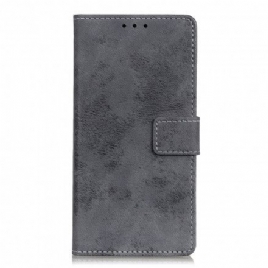 Folio Deksel Til Xiaomi Redmi Note 10 / 10S Vintage Skinneffekt