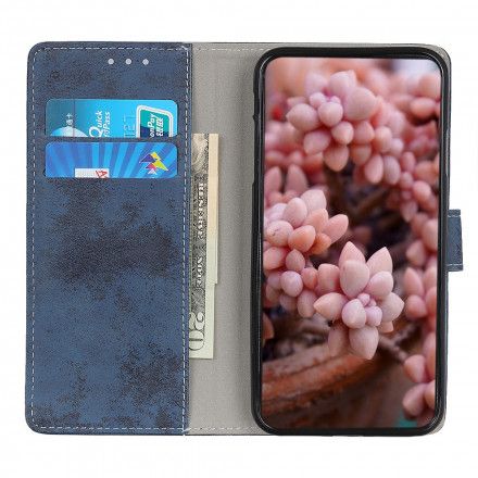 Folio Deksel Til Xiaomi Redmi Note 10 / 10S Vintage Skinneffekt