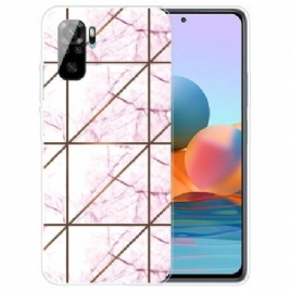 Mobildeksel Til Xiaomi Redmi Note 10 / 10S Intens Geometri Marmor