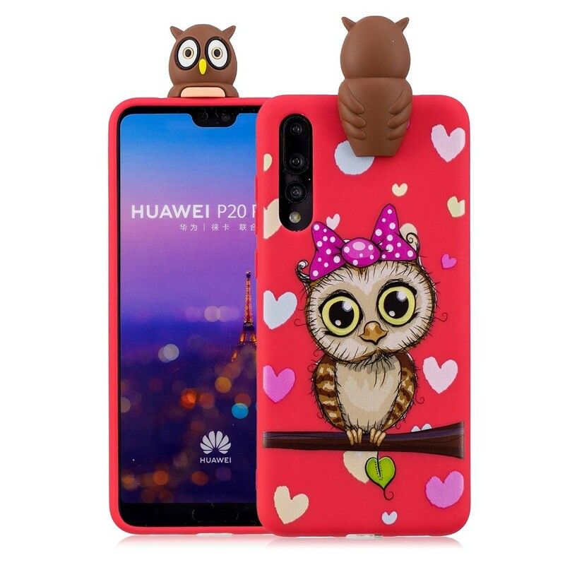 Deksel Til Huawei P20 Pro 3d Frøken Ugle