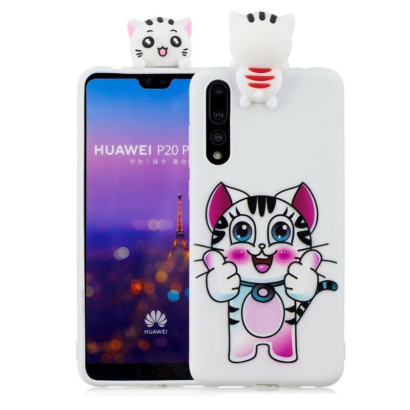 Mobildeksel Til Huawei P20 Pro 3d Cat Moro