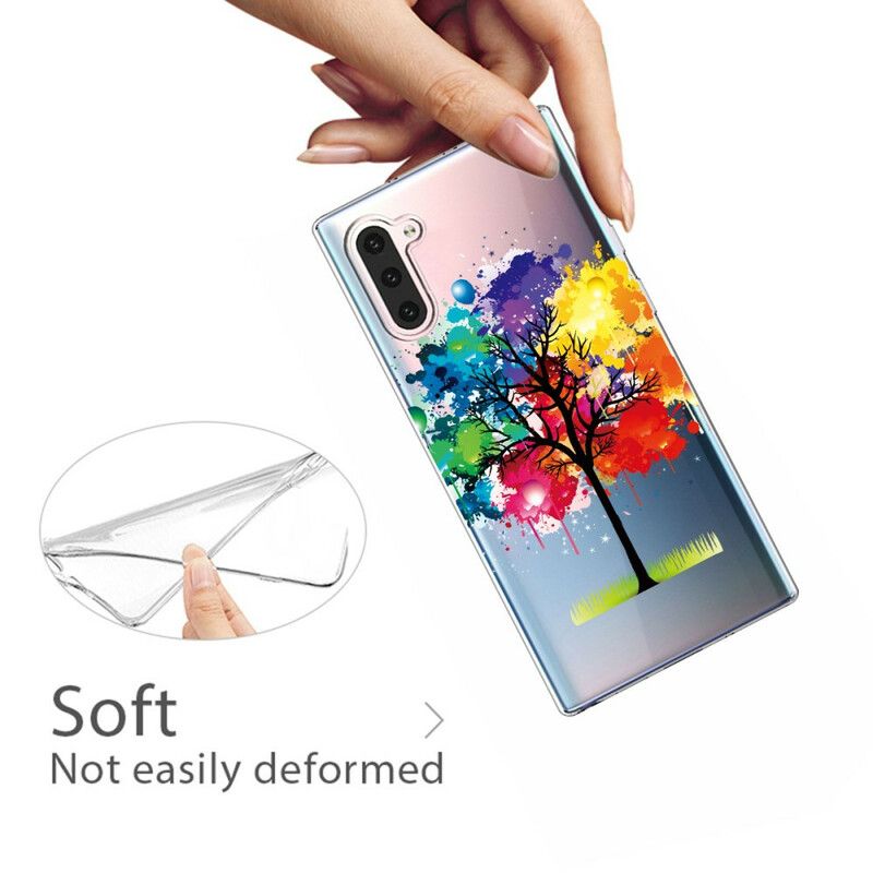 Deksel Til Samsung Galaxy Note 10 Transparent Akvarelltre