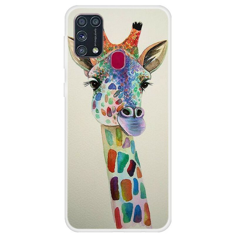 Deksel Til Samsung Galaxy M31 Fargerik Giraff