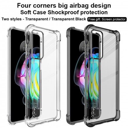 Deksel Til Motorola Edge 20 Transparent Med Imak-skjermfilm