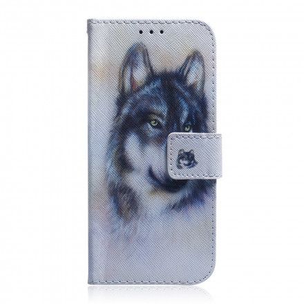 Folio Deksel Til Motorola Edge 20 Canine Gaze